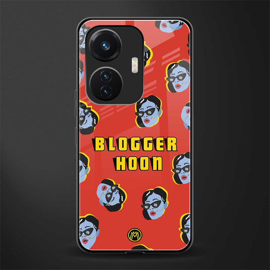 blogger hoon back phone cover | glass case for vivo t1 44w 4g