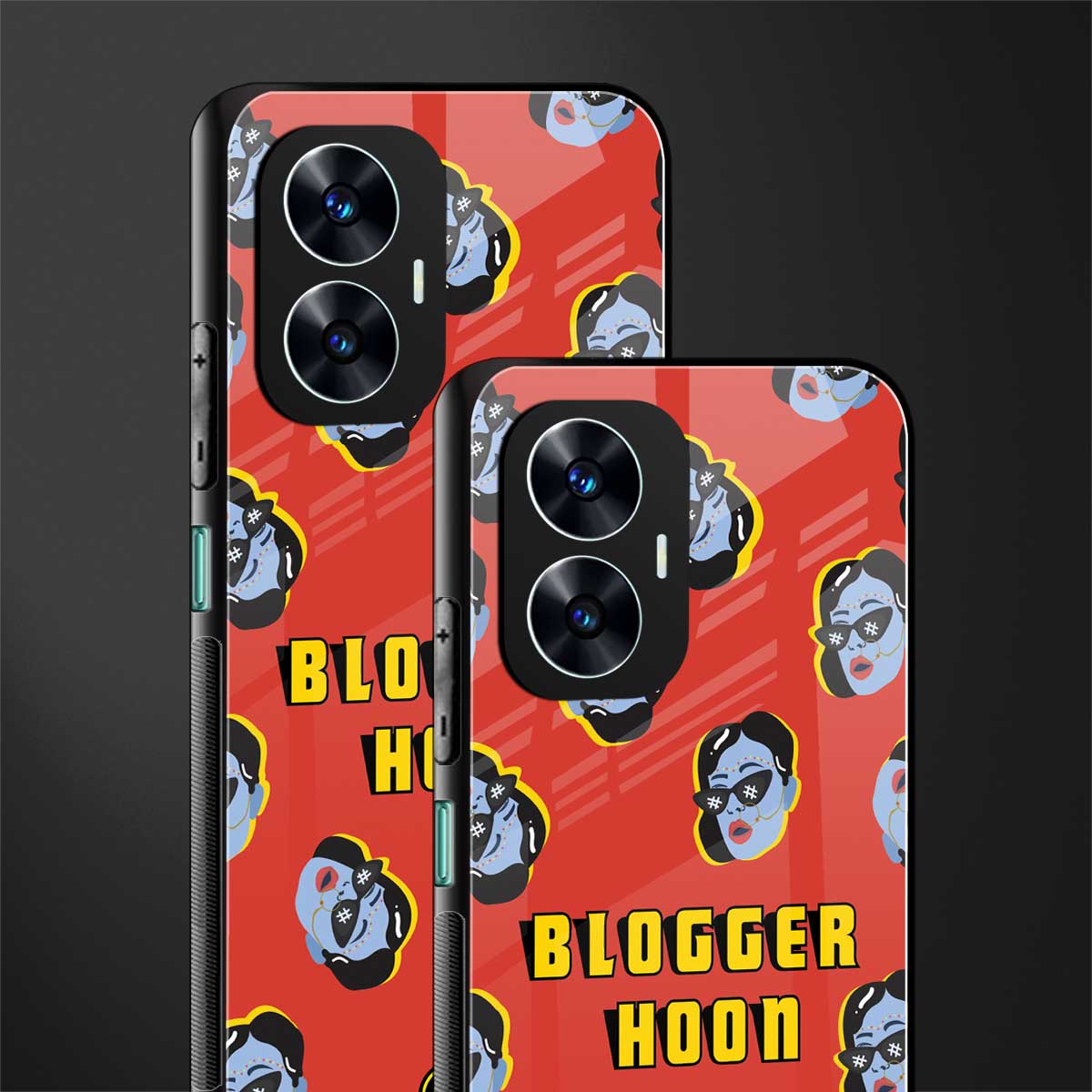 blogger hoon back phone cover | glass case for realme c55