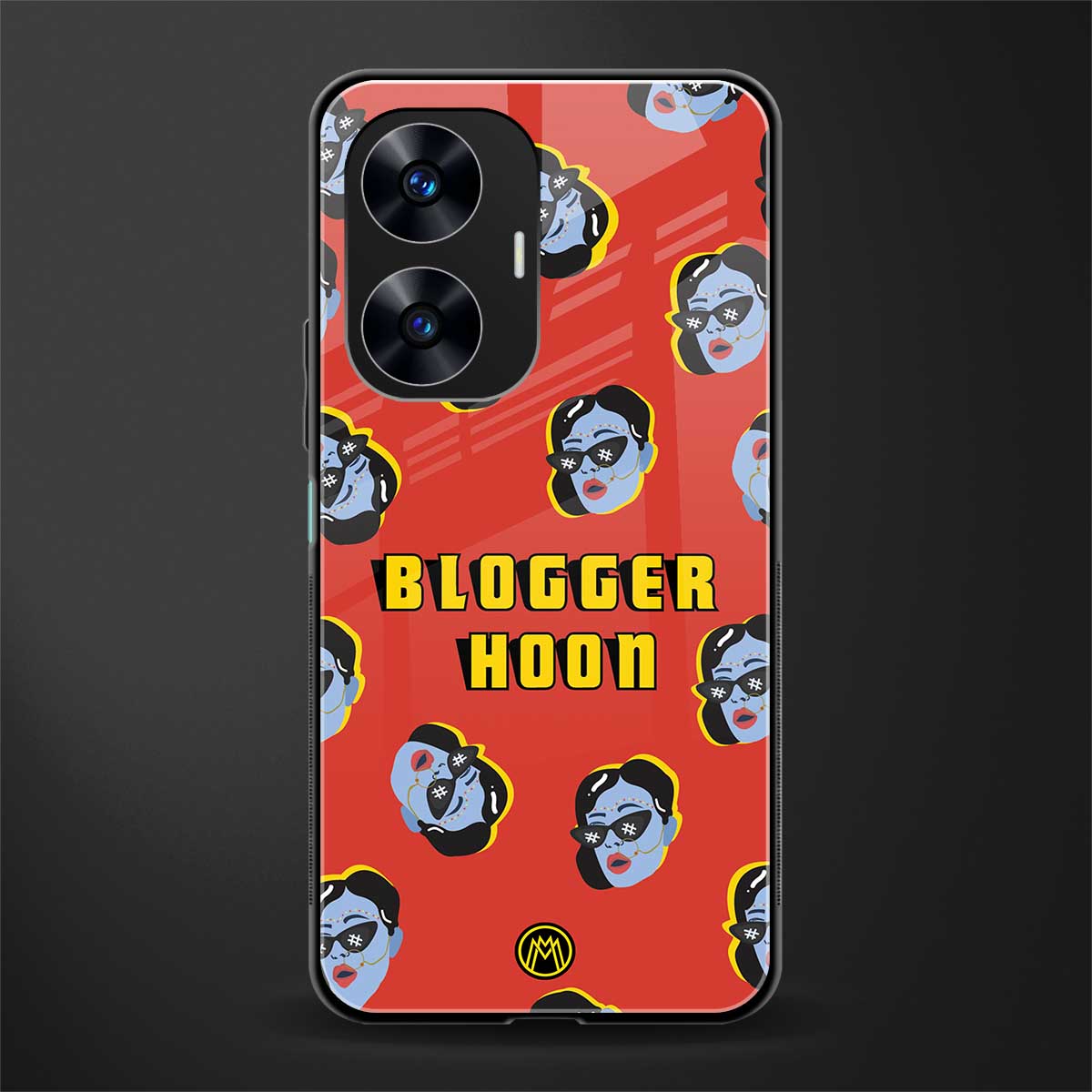 blogger hoon back phone cover | glass case for realme c55