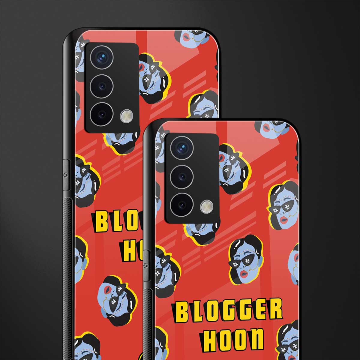 blogger hoon back phone cover | glass case for oppo a74 4g