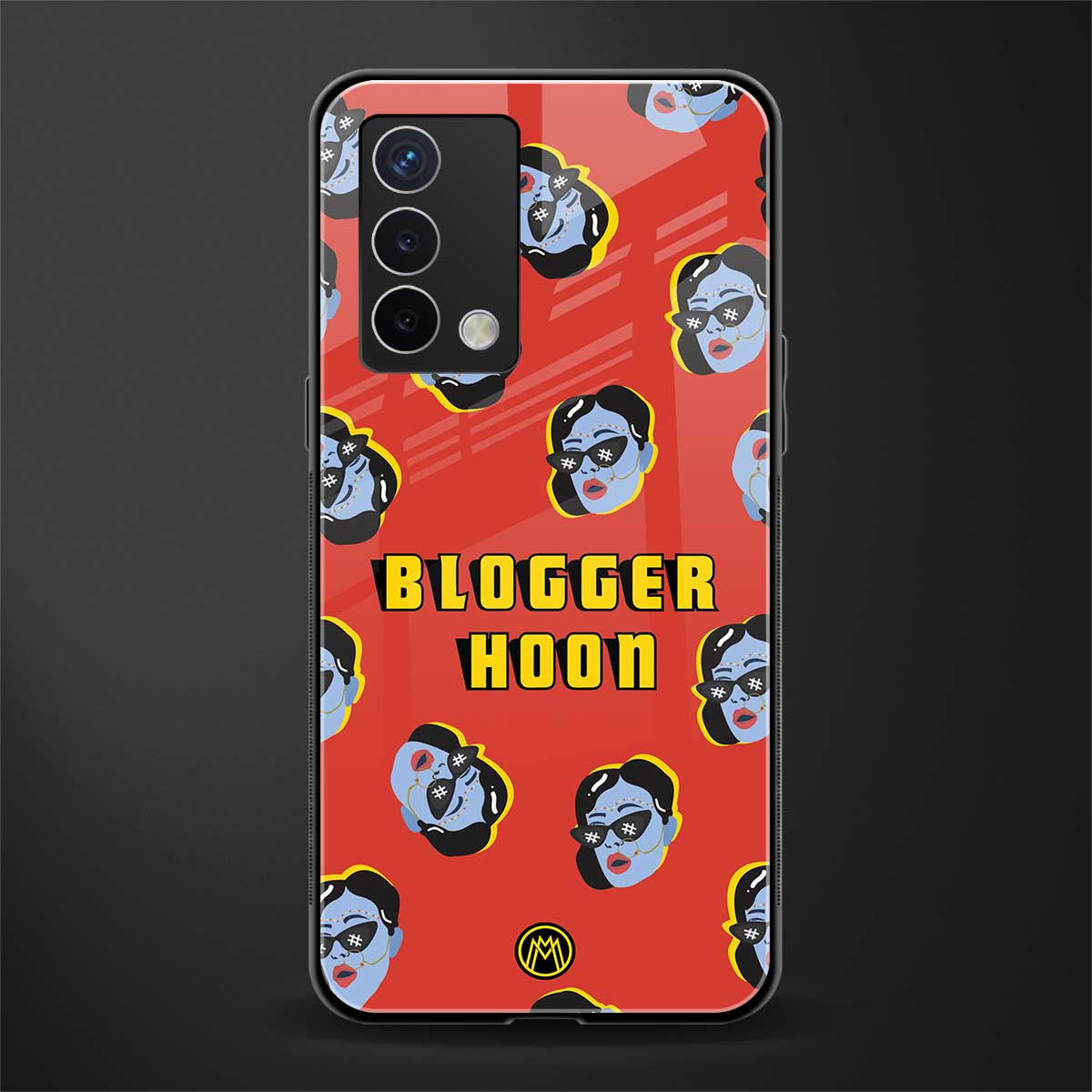 blogger hoon back phone cover | glass case for oppo a74 4g