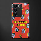 blogger hoon back phone cover | glass case for vivo v27 pro 5g