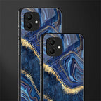 blue gold liquid marble back phone cover | glass case for samsung galaxy a04