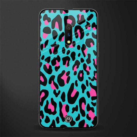 blue leopard fur glass case for oppo k3 image
