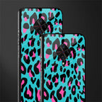 blue leopard fur glass case for vivo s1 pro image-2