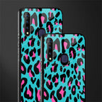 blue leopard fur glass case for vivo z1 pro image-2