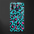 blue leopard fur glass case for vivo z1 pro image
