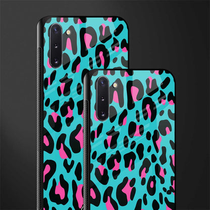 blue leopard fur glass case for samsung galaxy note 10 image-2