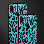 blue leopard fur glass case for redmi note 7 image-2
