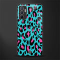 blue leopard fur glass case for vivo v23e image