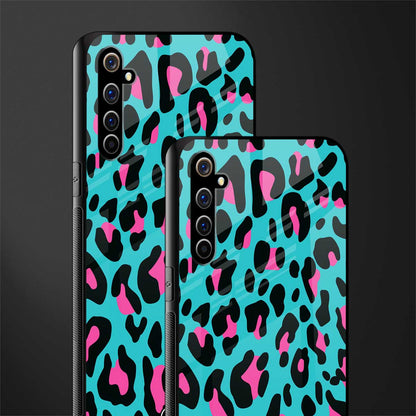 blue leopard fur glass case for realme x50 pro image-2