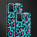 blue leopard fur glass case for samsung galaxy s10 lite image-2