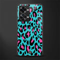 blue leopard fur glass case for phone case | glass case for oneplus nord 2t 5g