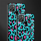 blue leopard fur glass case for realme c25 realme c25s image-2