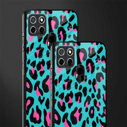 blue leopard fur glass case for realme narzo 30a image-2