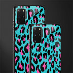 blue leopard fur glass case for samsung galaxy s20 plus image-2