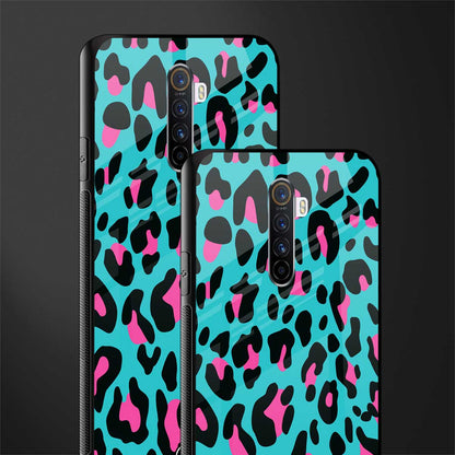 blue leopard fur glass case for realme x2 pro image-2