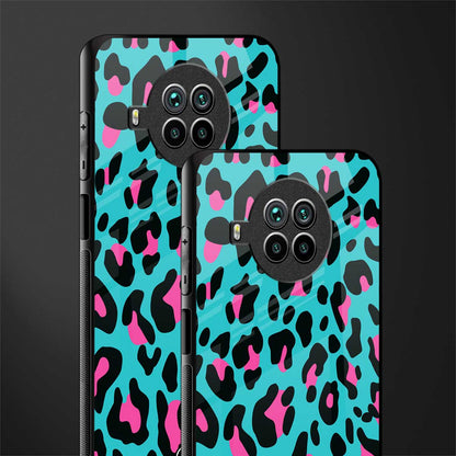 blue leopard fur glass case for mi 10i image-2