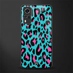 blue leopard fur glass case for vivo y53s image