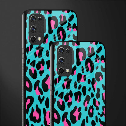 blue leopard fur glass case for realme x7 pro image-2