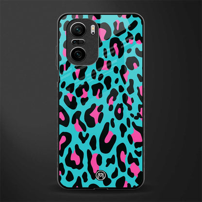blue leopard fur glass case for mi 11x 5g image