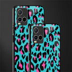 blue leopard fur glass case for vivo y21t image-2
