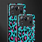 blue leopard fur glass case for mi 11 ultra 5g image-2