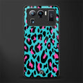 blue leopard fur glass case for mi 11 ultra 5g image