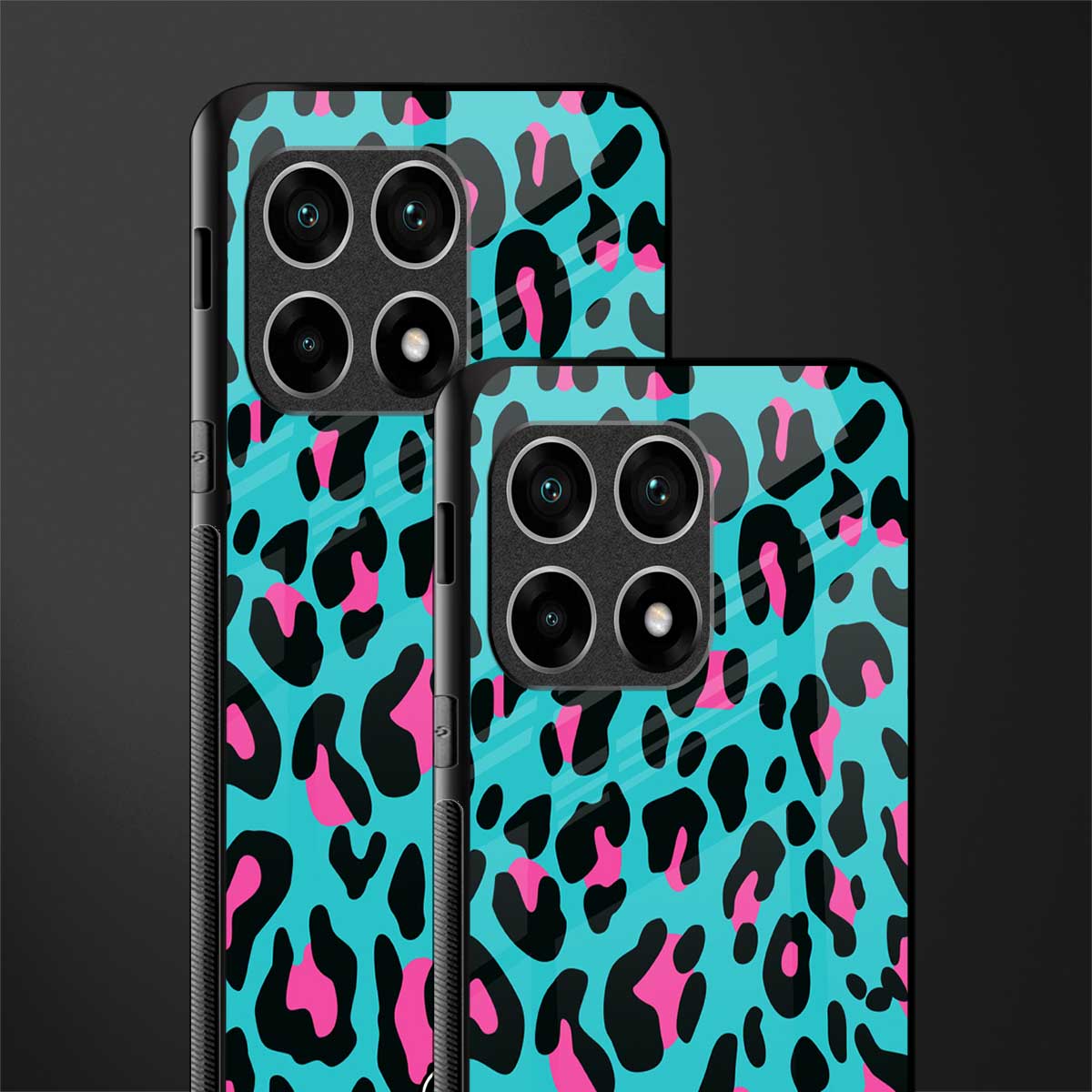 blue leopard fur glass case for oneplus 10 pro 5g image-2