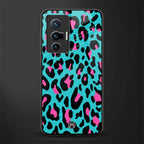blue leopard fur glass case for vivo x70 image