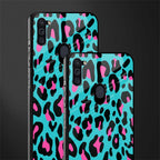 blue leopard fur glass case for samsung a11 image-2