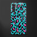 blue leopard fur glass case for oneplus nord ac2001 image
