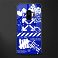 blue travis scott x anti social social club glass case for samsung galaxy s9 image