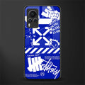 blue travis scott x anti social social club glass case for vivo x60 pro image
