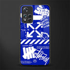 blue travis scott x anti social social club glass case for xiaomi 11i 5g image