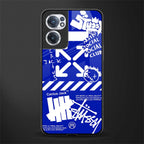 blue travis scott x anti social social club glass case for oneplus nord ce 2 5g image