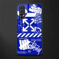 blue travis scott x anti social social club glass case for realme narzo 20 pro image