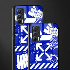 blue travis scott x anti social social club glass case for realme x7 image-2