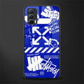 blue travis scott x anti social social club glass case for realme x7 image