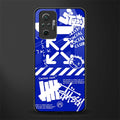 blue travis scott x anti social social club glass case for redmi note 10 pro max image