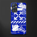 blue travis scott x anti social social club glass case for oneplus 9 pro image