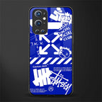 blue travis scott x anti social social club glass case for oneplus 9 pro image
