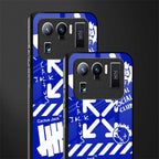blue travis scott x anti social social club glass case for mi 11 ultra 5g image-2