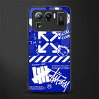 blue travis scott x anti social social club glass case for mi 11 ultra 5g image