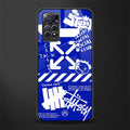 blue travis scott x anti social social club back phone cover | glass case for redmi note 11 pro plus 4g/5g