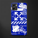 blue travis scott x anti social social club glass case for vivo y15s image