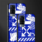 blue travis scott x anti social social club glass case for vivo x60 image-2