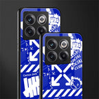 blue travis scott x anti social social club back phone cover | glass case for oneplus 10t