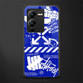 blue travis scott x anti social social club back phone cover | glass case for vivo v25 pro 5g