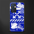 blue travis scott x anti social social club back phone cover | glass case for oneplus 9